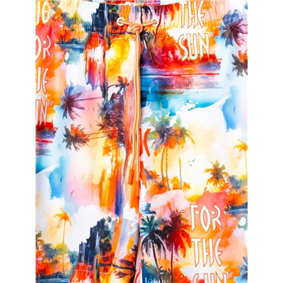 Шорты текстильные плавательные для мужчин, длинные