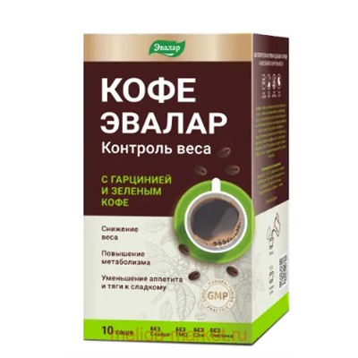 ЭВАЛАР Кофе Контроль веса № саше-пакет массой 10 гр