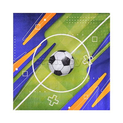 Набор посуды одноразовой "Футбол" салфетки (20 шт)