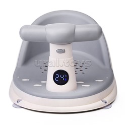 Детский стульчик - сиденье с термометром (серый)