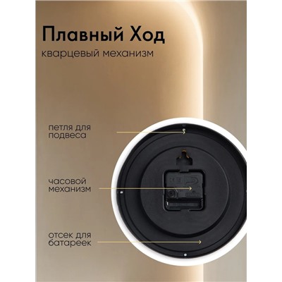 Часы настенные «Сервировка», серия: Кухня, плавный ход, d=20 см