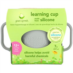 Green Sprouts, Learning Cup, 12+ Months, Gray, 7oz (207 ml)