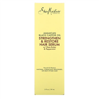 SheaMoisture, Jamaican Black Castor Oil, Strengthen & Restore Hair Serum,  2 fl oz (59 ml)