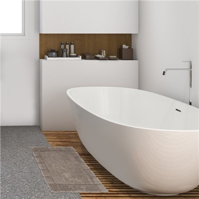 Коврик для ванной «Этель» Classic, 50×80 см, 70% хлопок, 30% полиэстер,1600 г/м², шоколадный