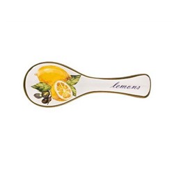 Подставка под ложку ''ЛЕМОН ТРИ'' 25*9*2,5см AGNESS керам, п/уп