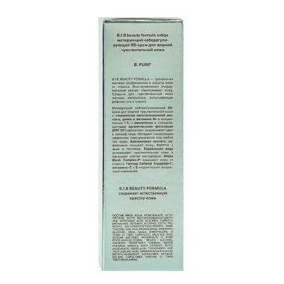 Крем-BB 818 beauty formula, для жирной чувствительной кожи, матирующий, себорегулирующий, 50 мл