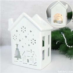 Аромалампа Домик 12 см / 935 /уп 96/новогодняя