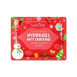 Коллагеновая маска-патч для губ с экстрактом Вишни Sadoer, серия "Новый Год"