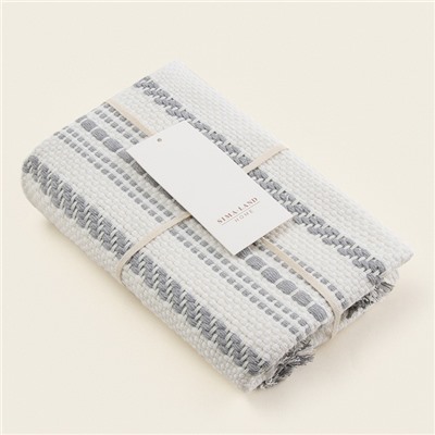 Наволочка декоративная с кисточками SL Home Line, 45×45 см, хлопок 100%, серая