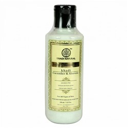 Khadi Natural Очищающий крем-молочко с экстрактом огурца и алоэ вера 210 мл