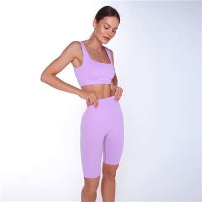 Велосипедки женские, лиловые, размер 42 (S)