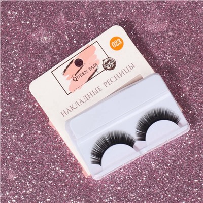 Ресницы накладные «Двойной объём», 11 мм, без клея, чёрные