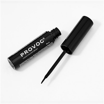 Provoc Ультратонкая жидкая подводка для глаз / Liquid Eyeliner Brush, черный 17048