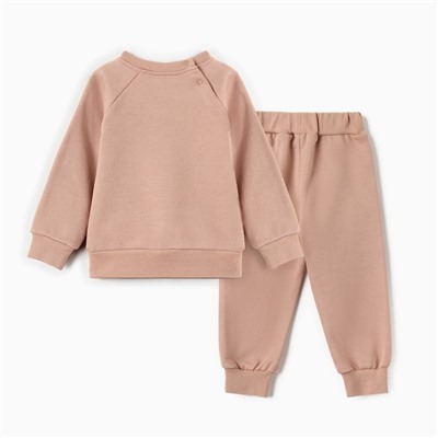 Костюм детский (свитшот, брюки) «Крошка Я. Новогодние игрушки», рост 62-68 см