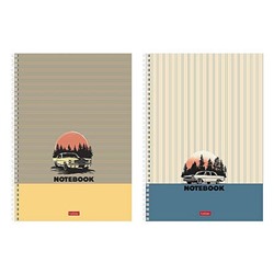 Тетрадь А4  80л линия на спирали "Легендарное авто" перф. на отрыв (093674) Хатбер