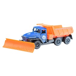 Машина металл Урал снегоуборочная, 12 см, дв., (подв.дет.,) инерц., в коробке