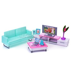 Набор мебели для кукол "Уютная гостинная" в коробке