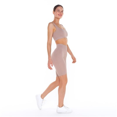 Топ спортивный женский Little Secret, бежевый, размер 44 (M)