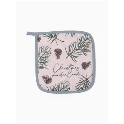 Набор кухонный «Этель» Christmas tree, варежка-прихватка 20×28 см, прихватка 19×19 см