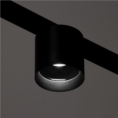 Светильник трековый BayerLux SLIM «Цилинр», LED, 12 Вт, 3000K-6000К, 48 В, CRI90, 8×8×7.5 см, чёрный