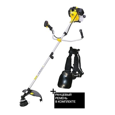 Триммер Huter GGT-2500Т PRO, бензиновый, 3 л.с., 2500 Вт, гашение вибрации, ранцевый ремень