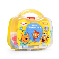 Набор "Три Кота" Стоматолог (15 элементов) (в чемоданчике)