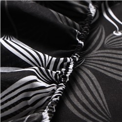 Простыня на резинке 1.5-спальная «Этель. Сумерки», 160×200+25 см, бязь