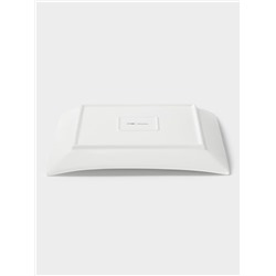 Блюдо сервировочное Magistro «Квадрат Бланш», d=30.5 см, фарфор, белое