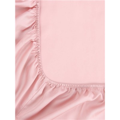Простыня на резинке 2-спальная SL Home, 180×200+30 см, розовая, модал