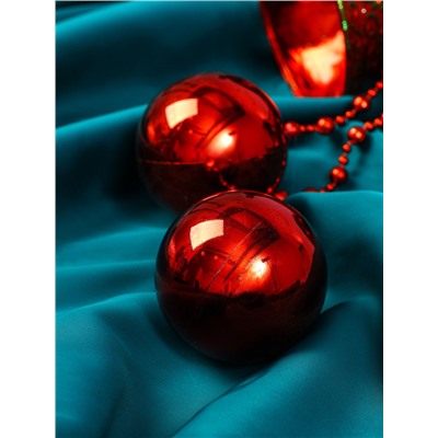 Украшение новогоднее «Зимнее волшебство. Колокольчики», 19×41 см, красное