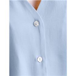 Укороченная блузка с V вырезом из плотного лиоцелла