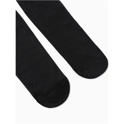 Колготки женские в сердечко MINAKU, чёрные, размер 4/L