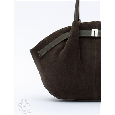 Сумка женская кожаная 2346YF gray green Polina&Eiterou  в Новосибирске