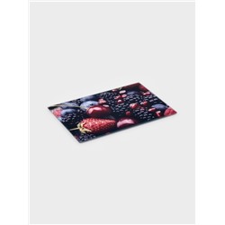 Доска разделочная стеклянная Доляна «Ягодный бум», 30×20 см