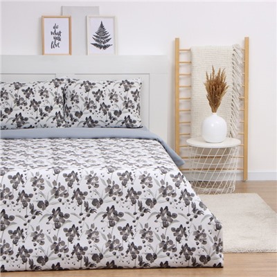 Постельное бельё евро LoveLife Flowers, жатка