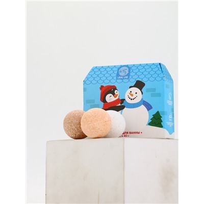 Бомбочки для ванны в домике «Пингвин», набор 6 шт. × 40 г, URAL LAB