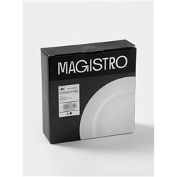 Десертные тарелки Magistro Basic bistro, d=16.5 см, набор 6 шт., фарфор, белые