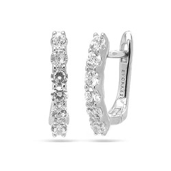 Серьги из серебра куб.циркон., МЦВ170