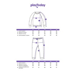 Термокомплект трикот. для девочек: фуфайка (футболка) с длин. рук, брюки