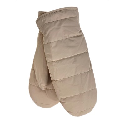 Зимние женские варежки с подкладом из искусственного меха, цвет бежевый