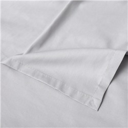 Скатерть «Этель» Home, 146×220 см, светло-серая, 100% хлопок, саржа 190 г/м²