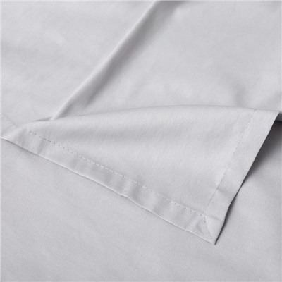 Скатерть «Этель» Home, 146×220 см, светло-серая, 100% хлопок, саржа 190 г/м²