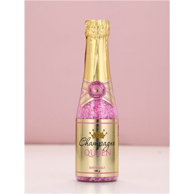 Соль для ванны Champagne Queen, 285 г, аромат фрукты со льдом, Чистое счастье