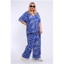 Женский брючный костюм 31956 (Синий)