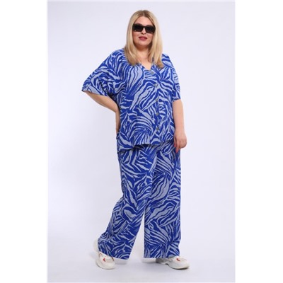 Женский брючный костюм 31956 (Синий)