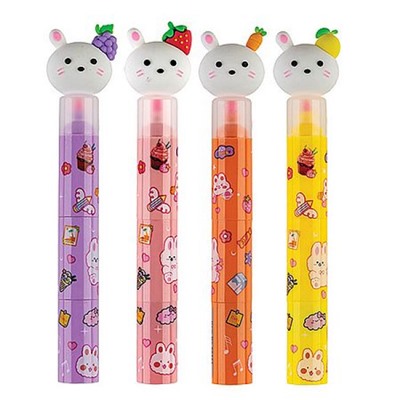 Текстовыделитель 1-5мм сегментный "КОТЫ" 3in1 скошенный наконечник, ассорти 80431 Centrum