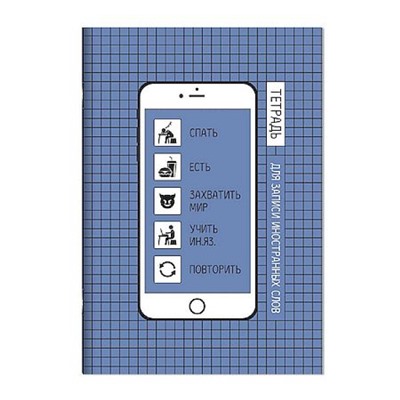 Тетрадь-словарик для записи иностр. слов А6 32л "РАСПИСАНИЕ" 67526 Феникс