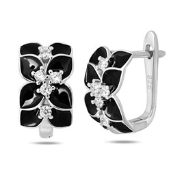 Серьги, эмаль, BY-5761