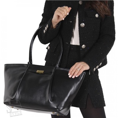 Сумка женская кожаная 8068NN black Natale Navetta