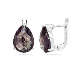 Серьги из серебра синт.александрит, Джеймс